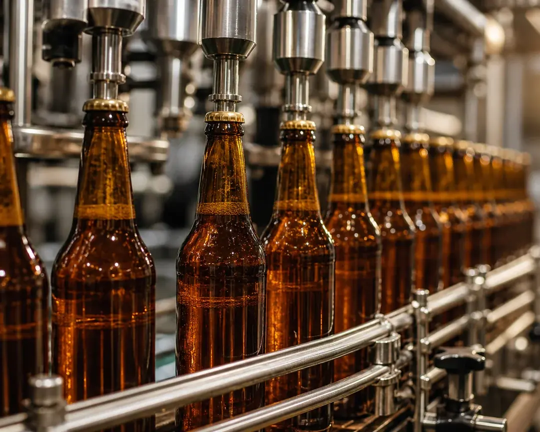 Amber Beer Bottle – 330 ml (view 2)