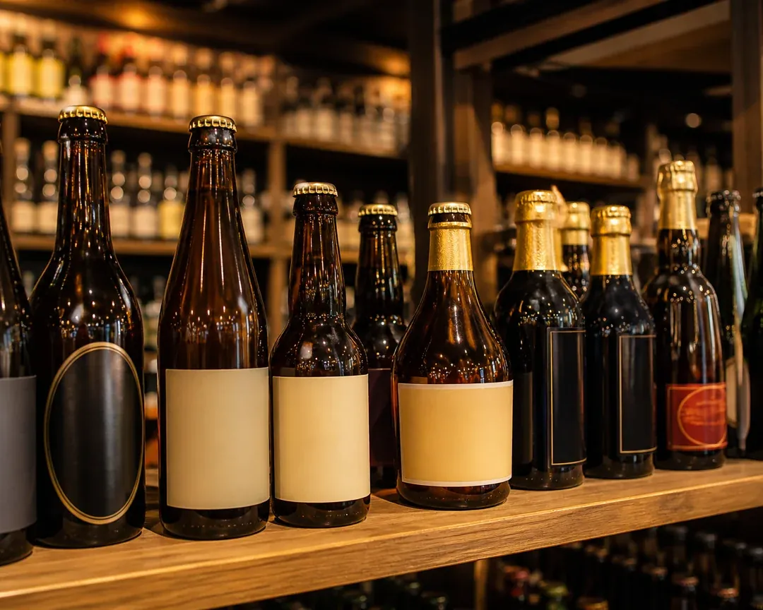 Amber Beer Bottle – 330 ml (view 3)
