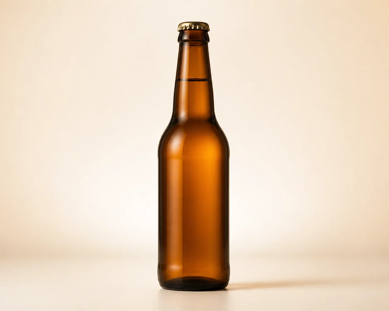 Amber Beer Bottle
