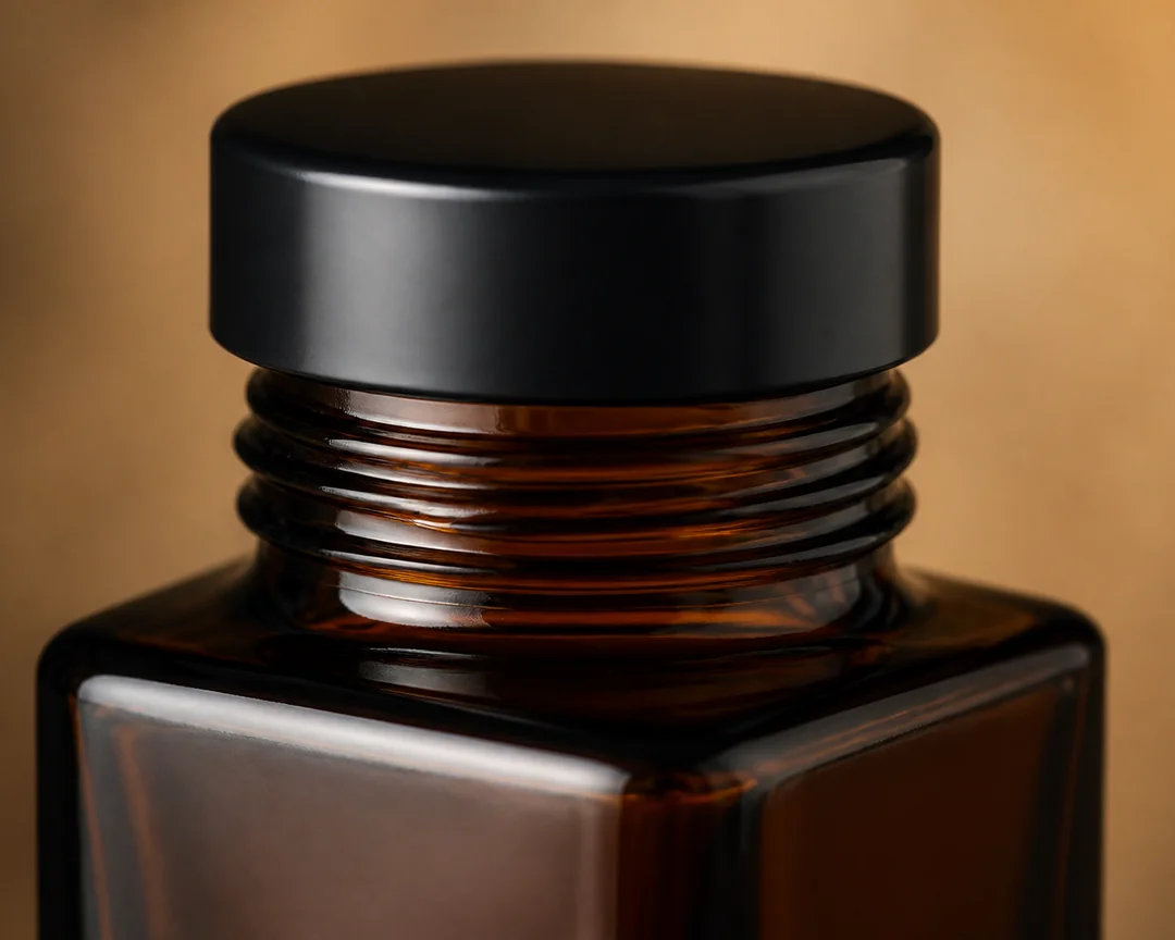 Brown Square Oil Bottle – 250 ml (view 4)