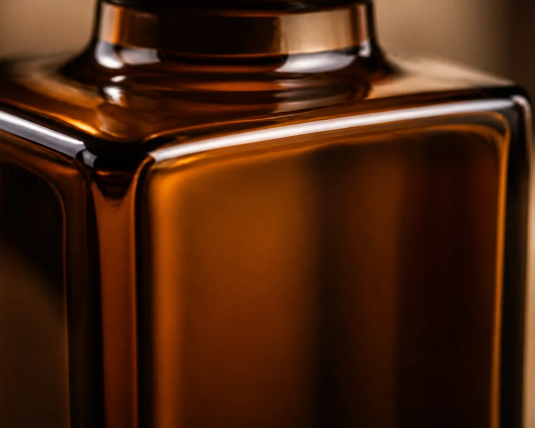 Brown Square Oil Bottle – 250 ml (view 5)