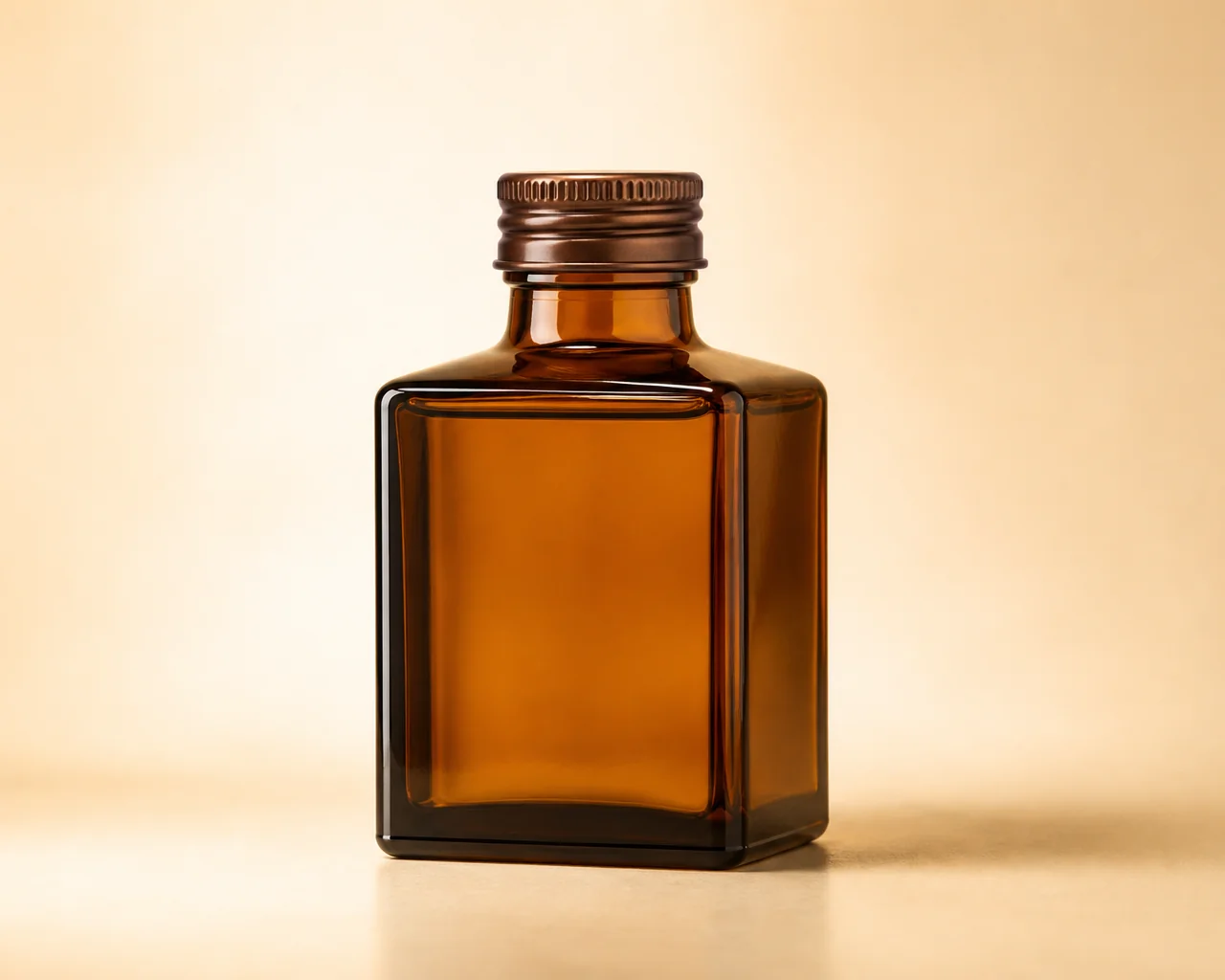 Brown Square Oil Bottle