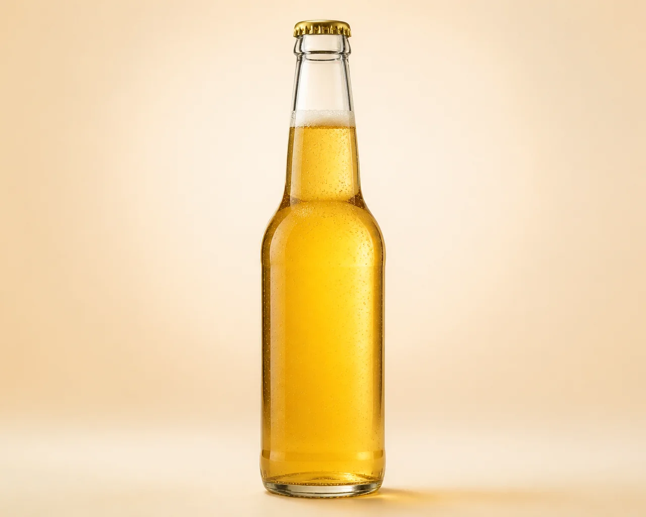 Clear Beer Bottle