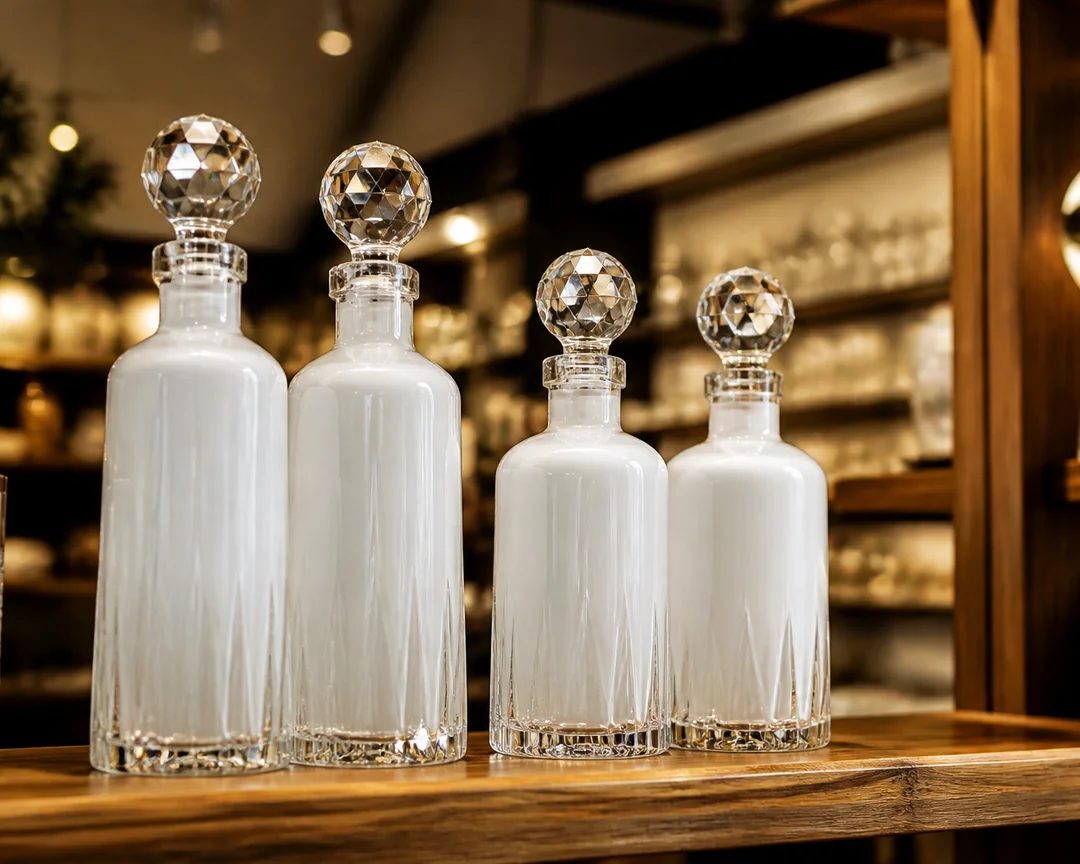 Crystal Cap Wine Bottle – 500 ml (view 3)