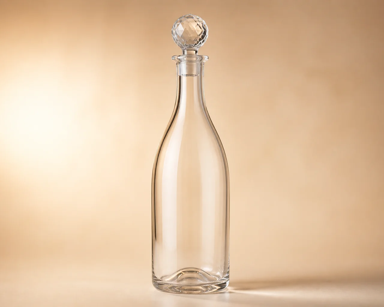 Crystal Cap Wine Bottle