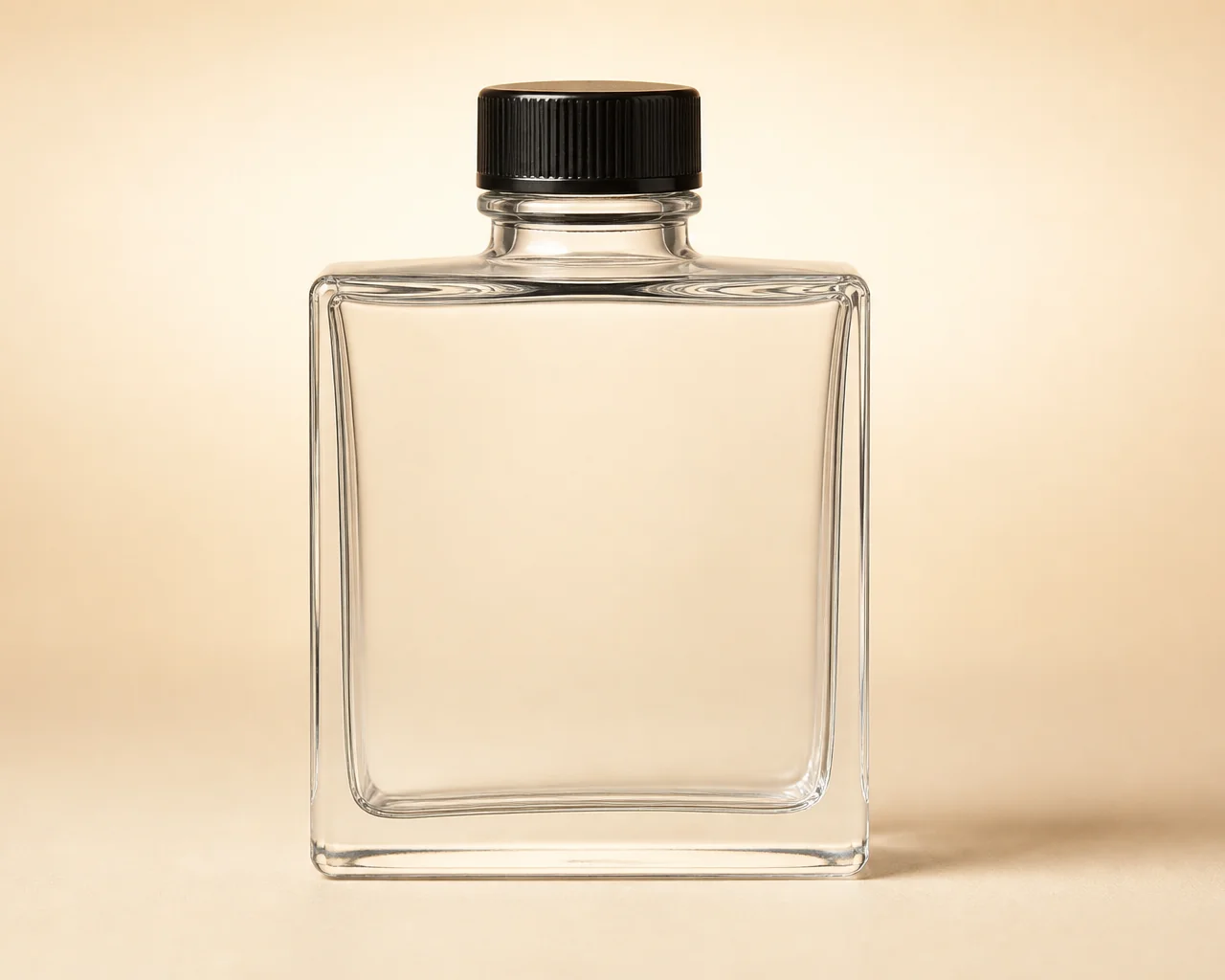 Flat Square Spirit Bottle