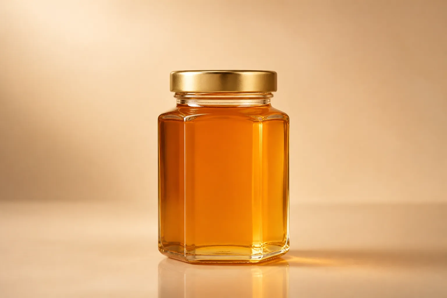 Hexagonal Honey Jar