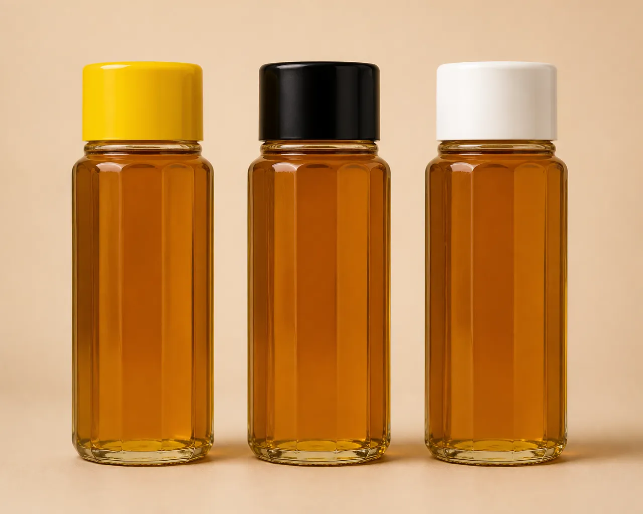Tall Octagon Honey Jar – 500 ml (view 5)