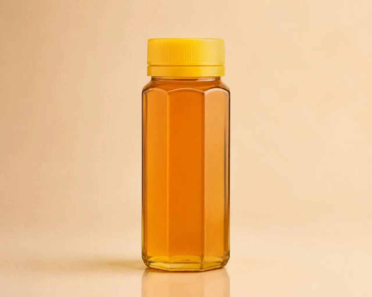 Tall Octagon Honey Jar