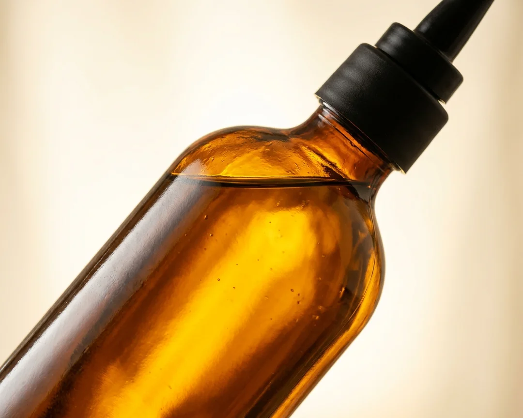 Amber Oil Bottle – 500 ml (view 5)