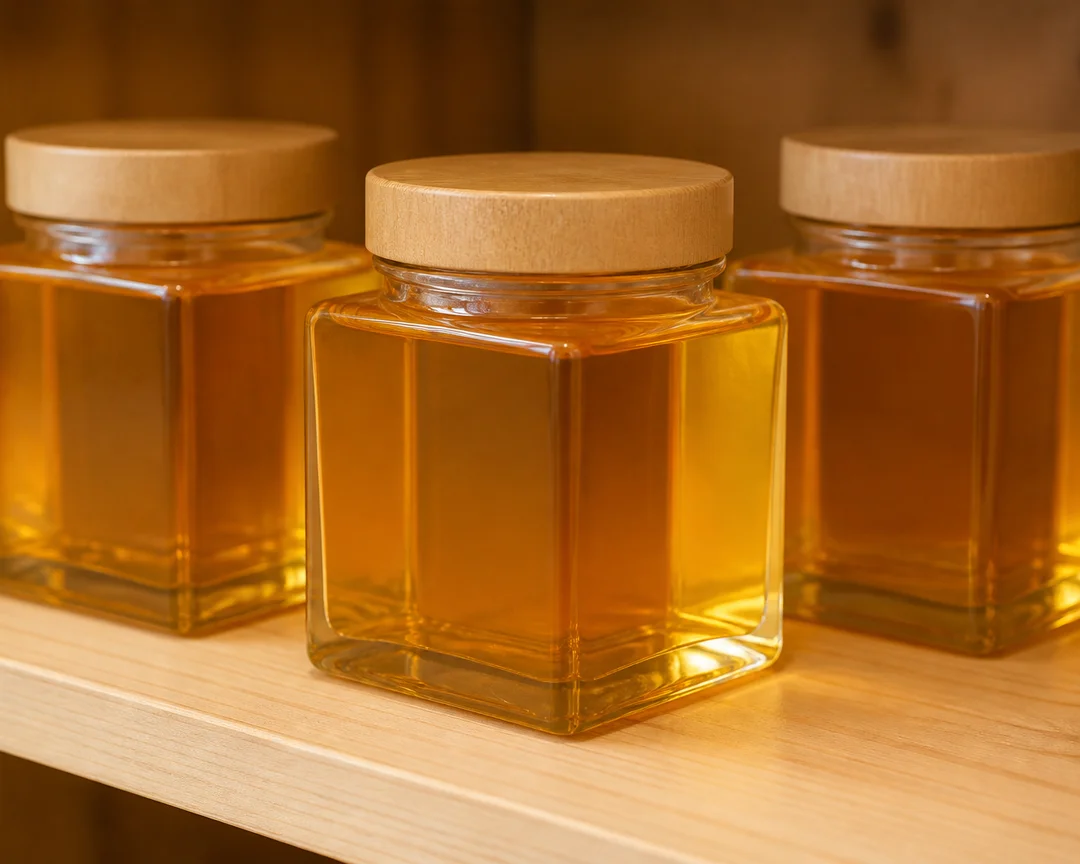 Prism Honey Jar – 500 ml · 700 g honey (view 3)