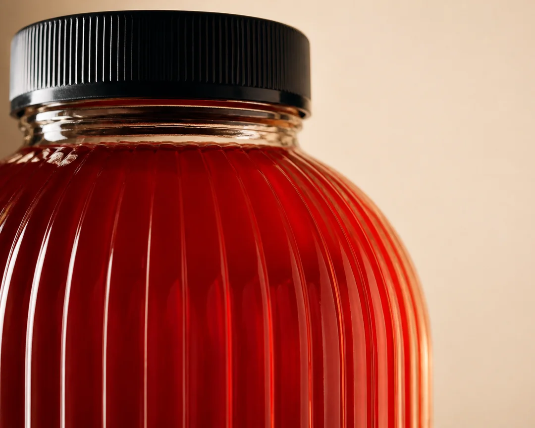 Ribbed Juice Bottle – 500 ml (view 5)