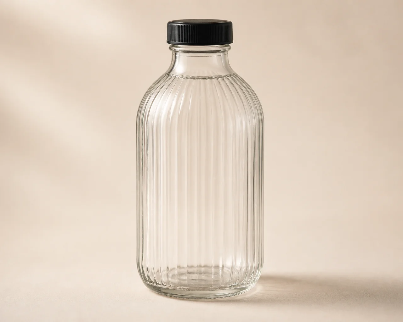 Ribbed Juice Bottle